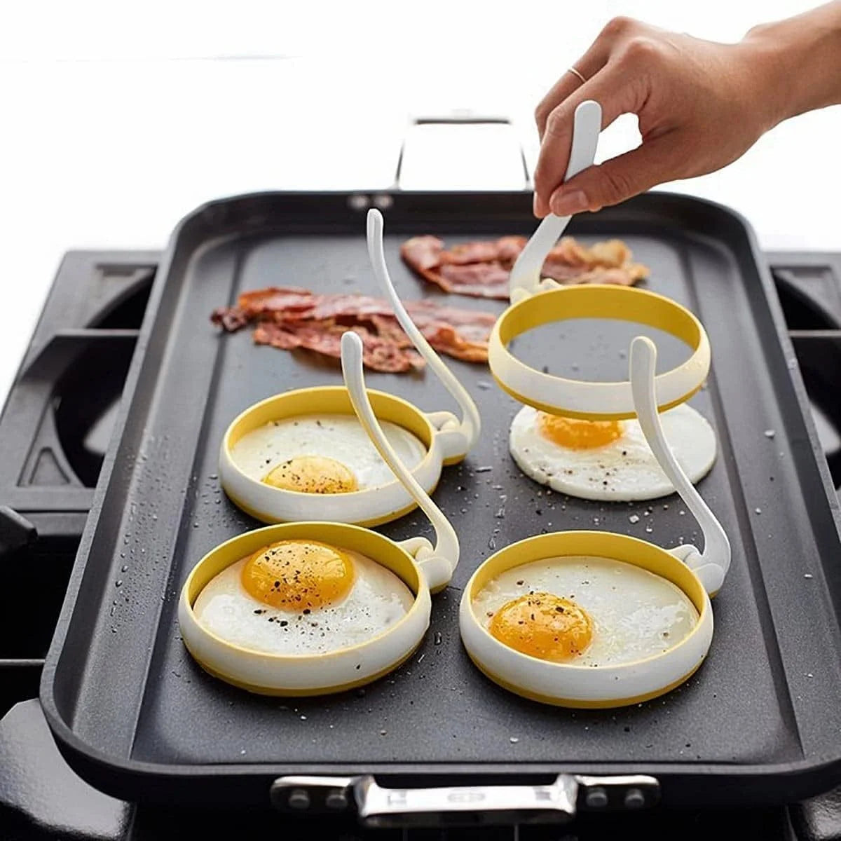 Non Stick Silicone Egg Rings B5042