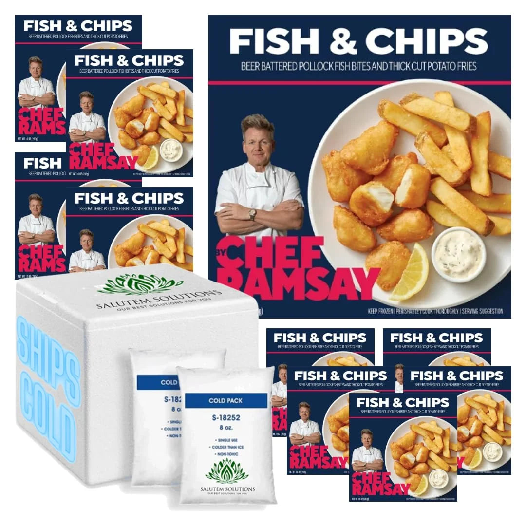 9.5oz Frozen Fish and Chips Pack of 10 M720734