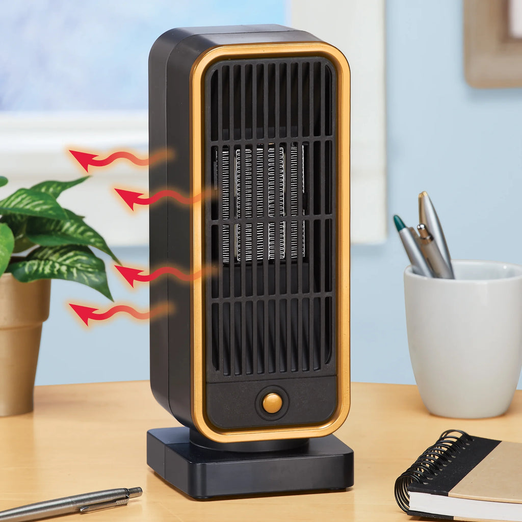 Compact Tabletop Space Heater with Automatic Shutoff L200