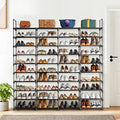 10 Tiers Metal Shoe Rack, Black N945707