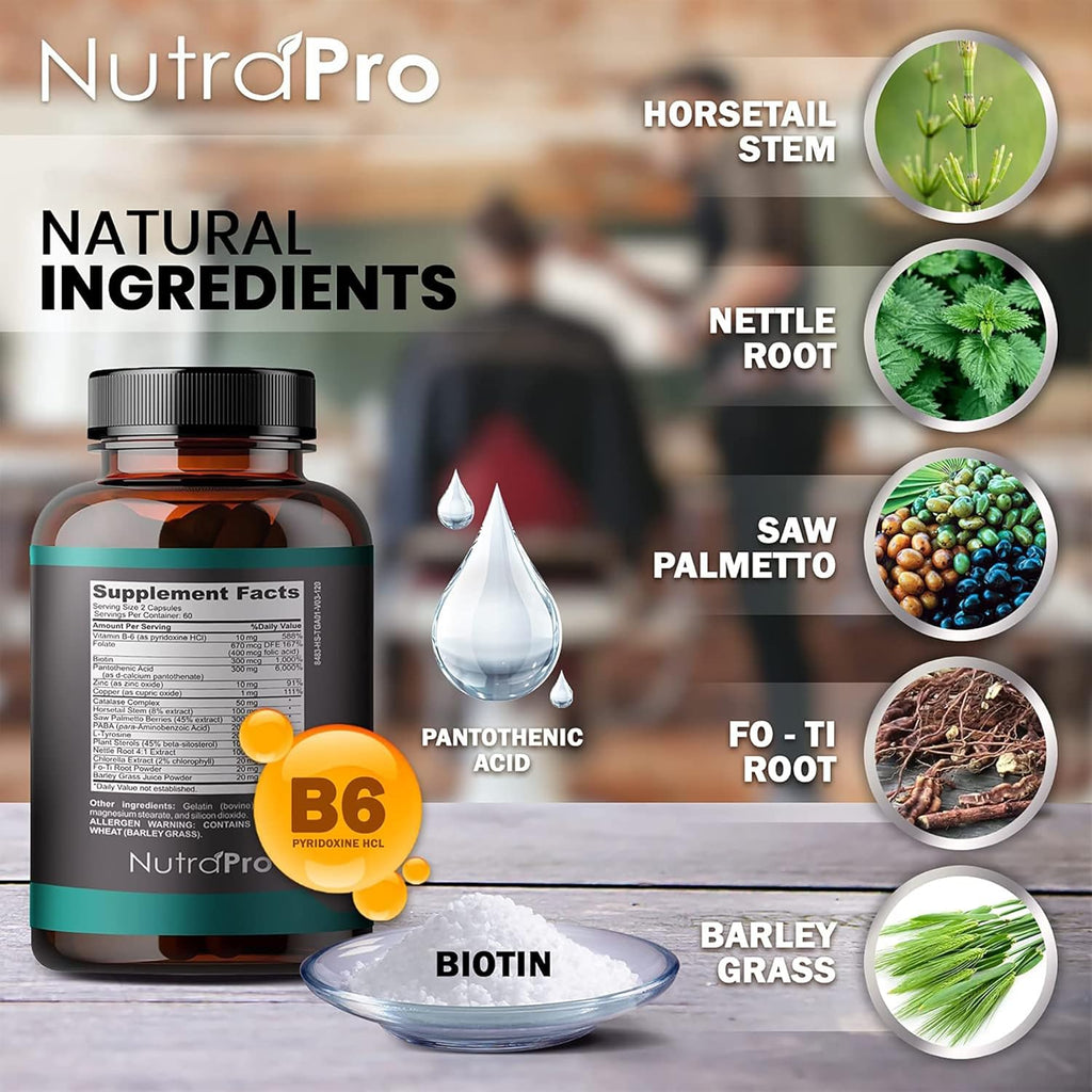 Hair Growth Vitamins, 120 Capsules T9662