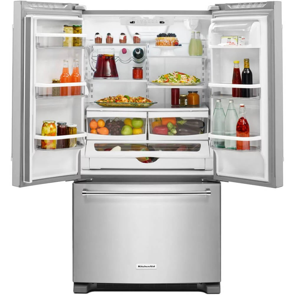 36" Wide 20 Cu. Ft. Counter Depth French Door Refrigerator Stainless A920