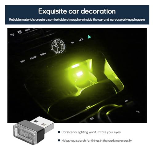4 PCS USB LED Car Interior Atmosphere Lamp B1472