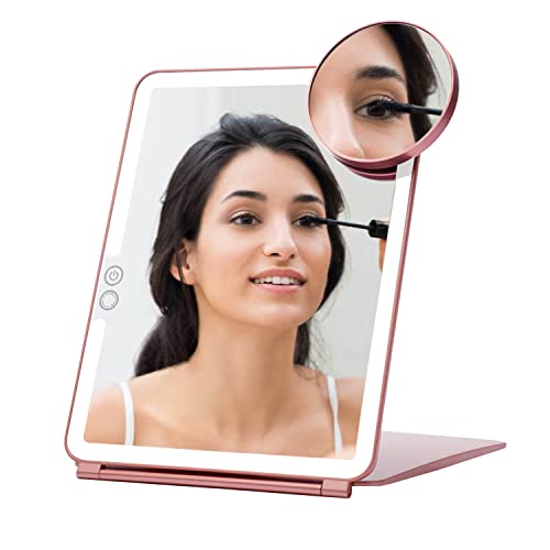Foldable Double Sided Tabletop Mirror 10 X and 1X Q45388