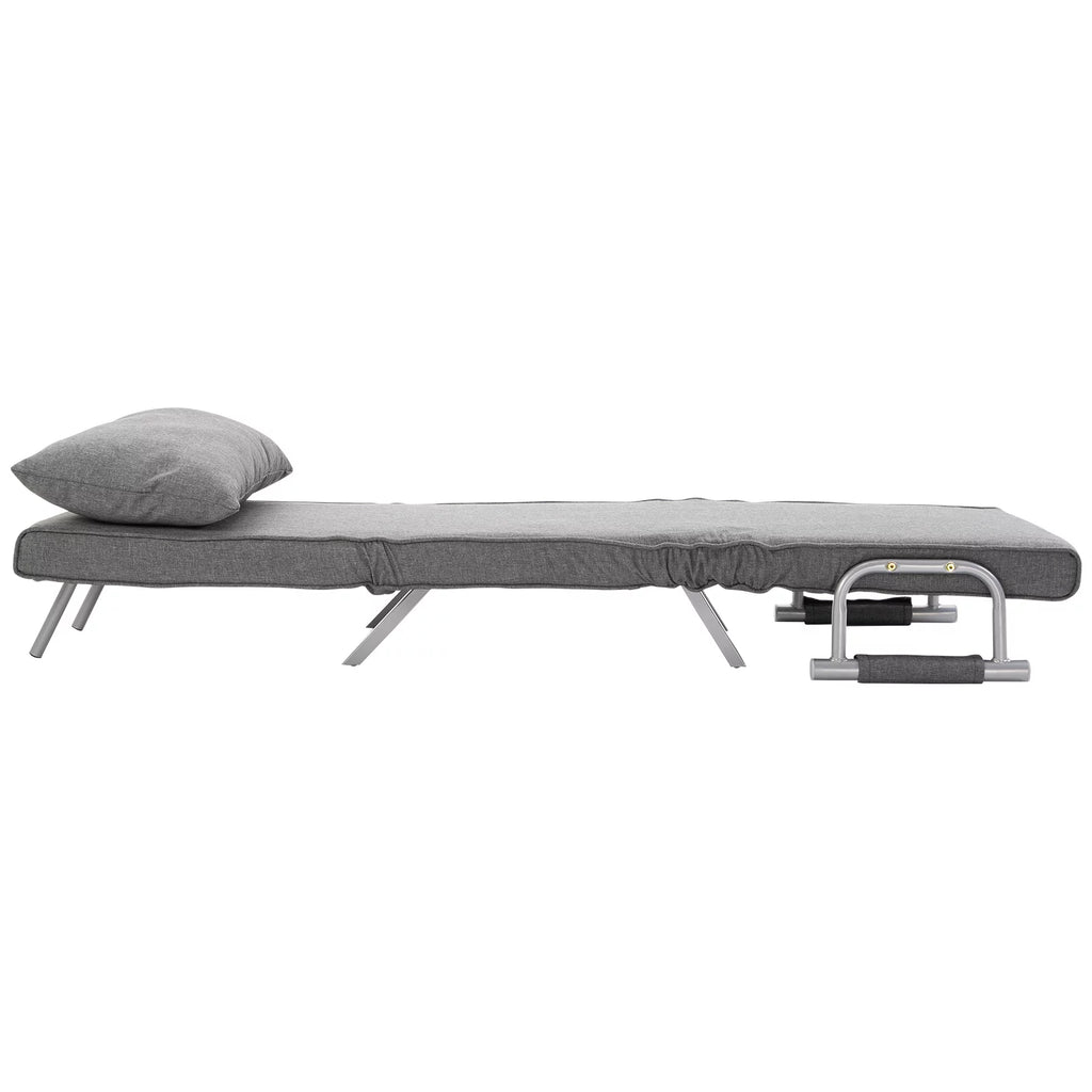 Light Grey Folding Sofa Bed Sleeper Chair P29453