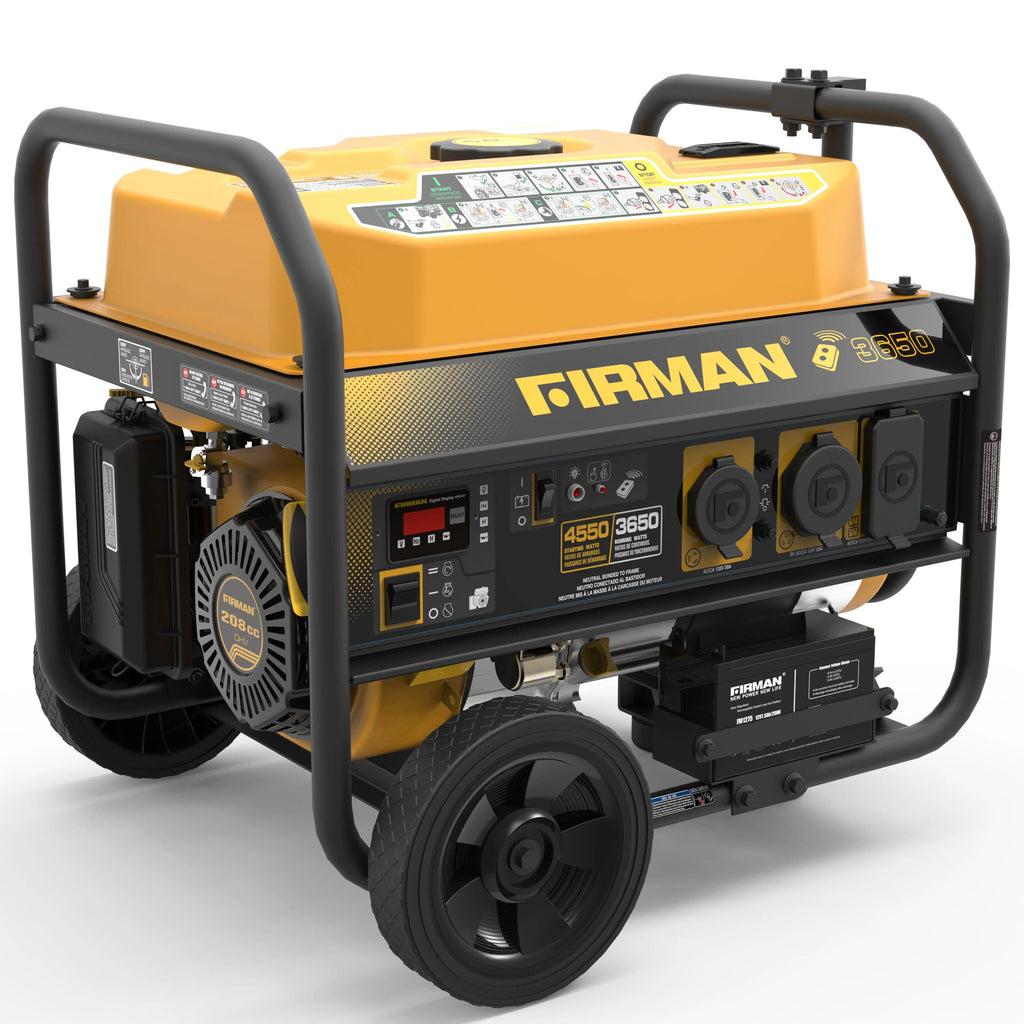 Gas Powered 4550-3650W Portable Generator with Wheel Kit W767