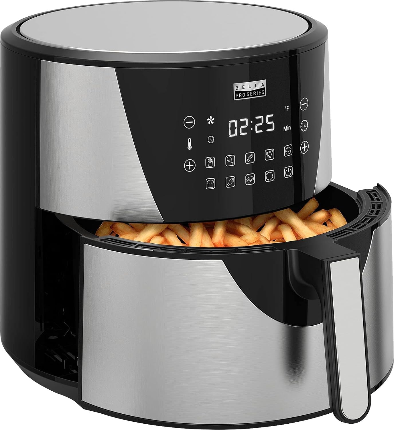 8qt Touchscreen Digital Air Fryer, Stainless Steel W98334