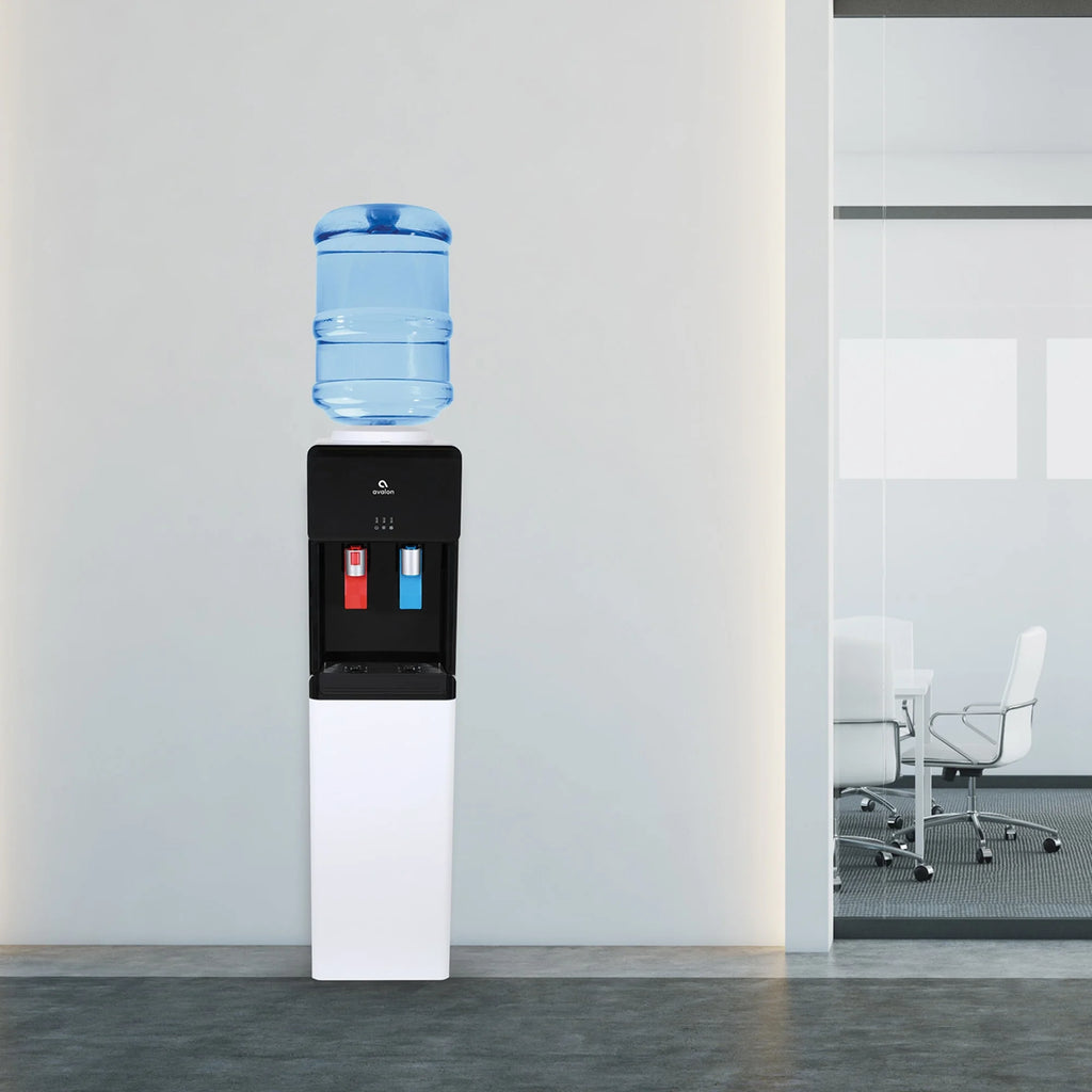 Black Top Loading Water Dispenser with Hot & Cold Water V90790