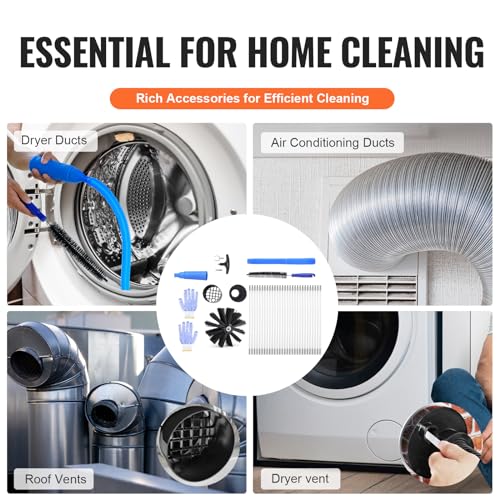 Dryer Vent Cleaner Kit with Complete Accessories M575648