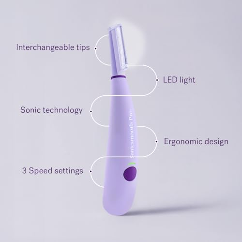Dermaplane Razor with LED Light, 16 Blades & 2 Exfoliation Tips N2542