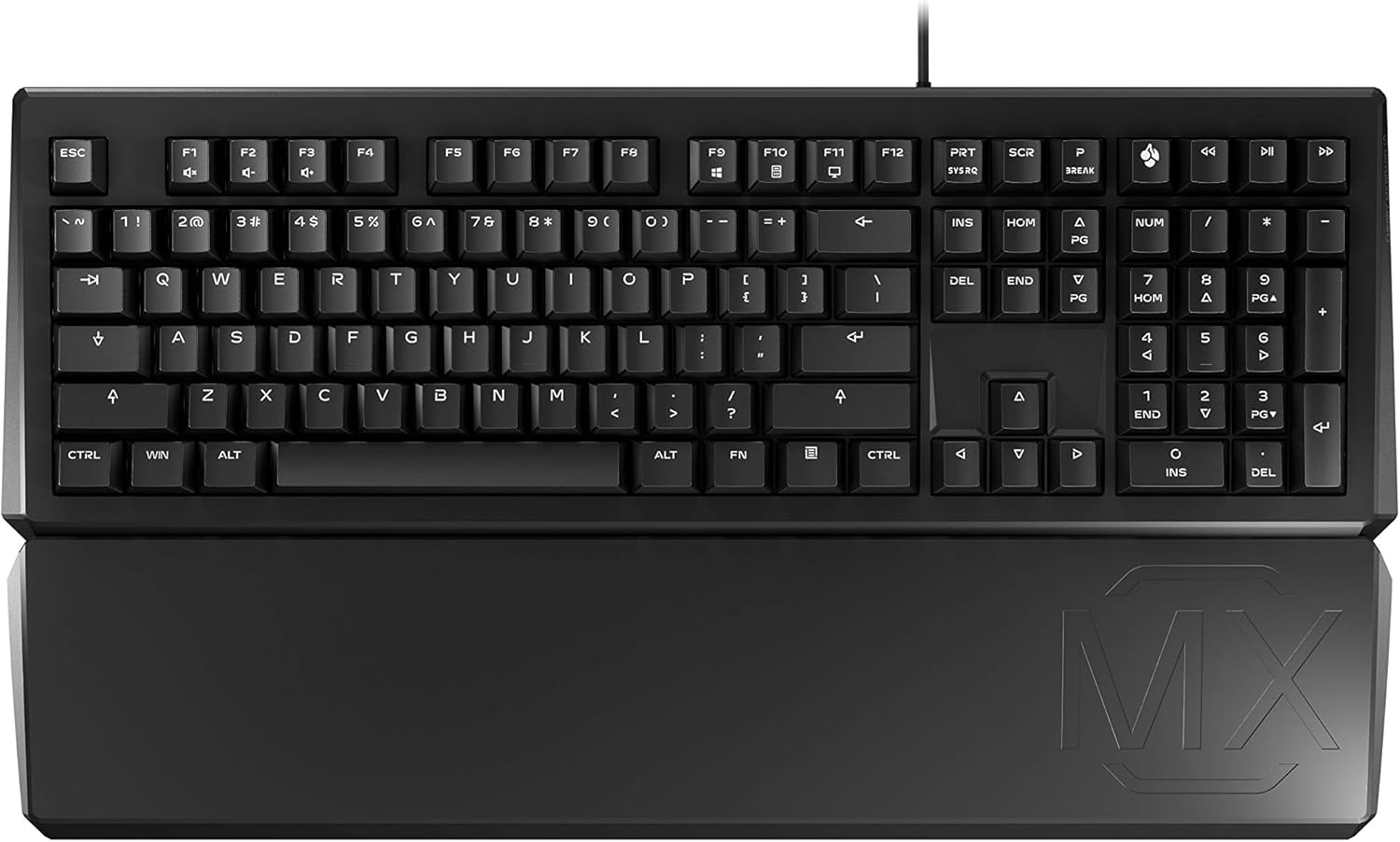 Black Mechanical Keyboard with Palm Rest A78835