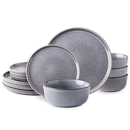 12pc Stoneware Dinnerware Set, Service for 4 N24031