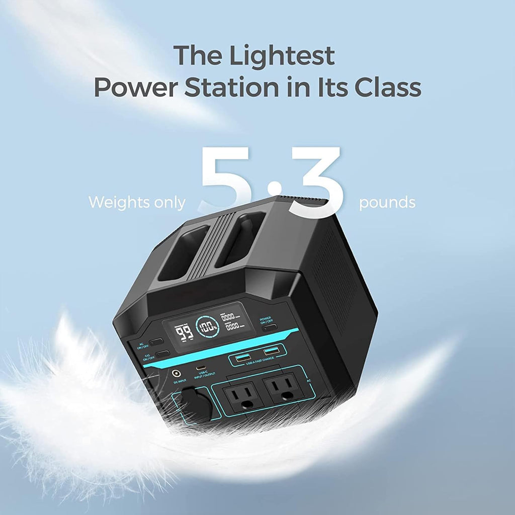 222Wh Portable Lithium Power Station with AC Outlets H3932