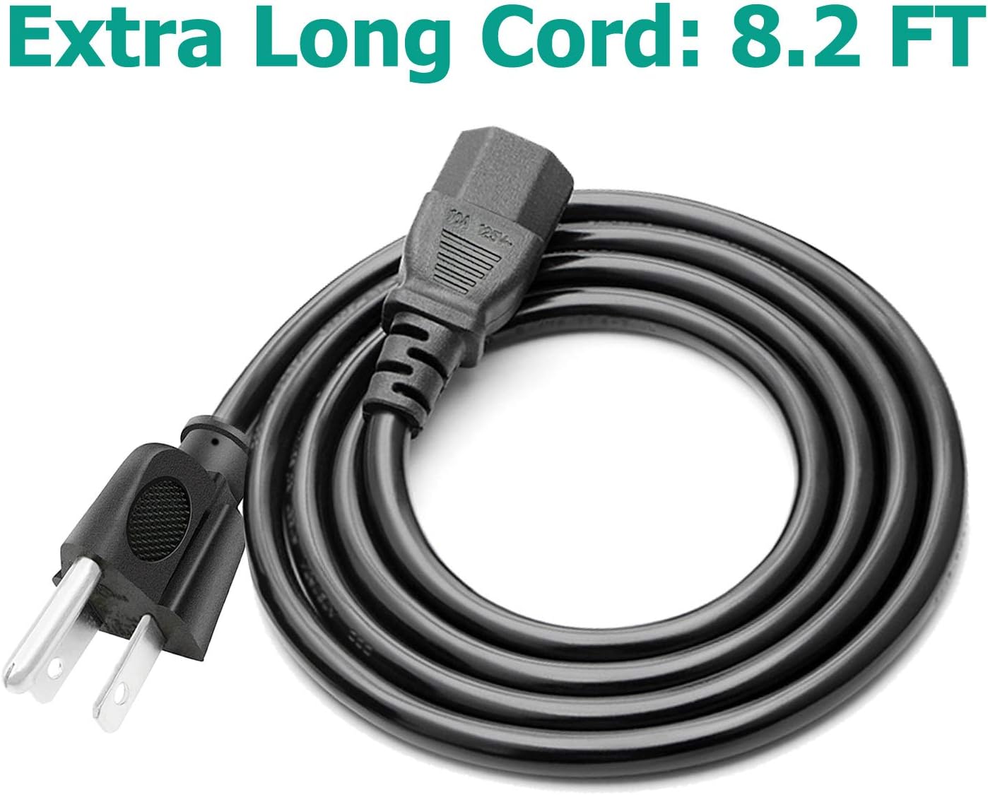3 prong 8.2ft AC Power Cord Cable P836