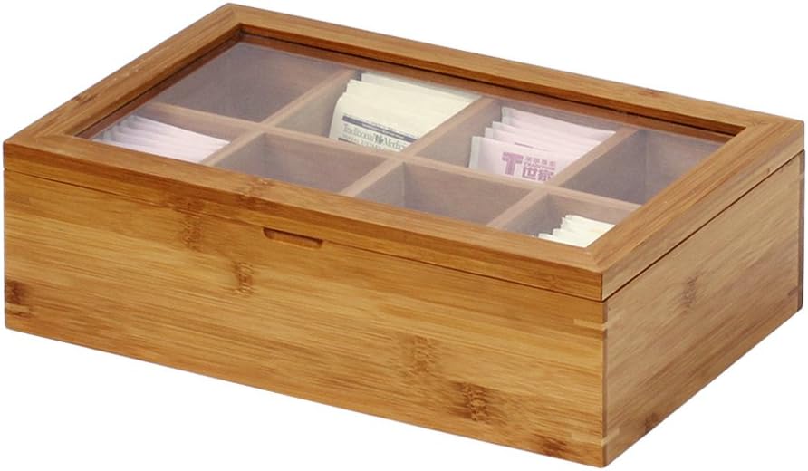 Natural Bamboo Tea Box 12 Inch V950253