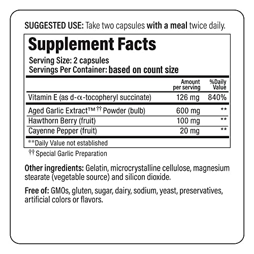 300 Capsules Aged Garlic Extract D291
