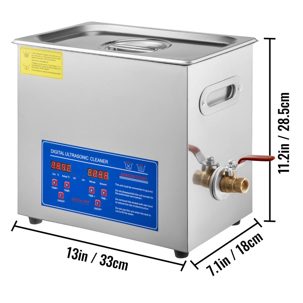 Ultrasonic Cleaner 6L Stainless Steel 200w A920