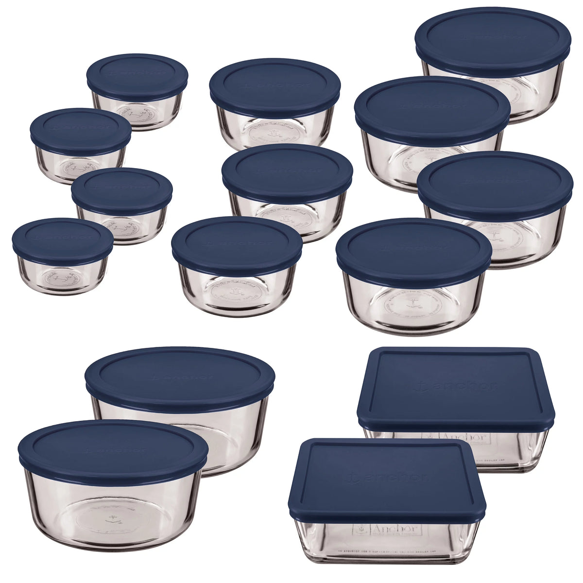 30 Piece Glass Food Storage Containers with Lids B422