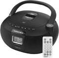 Black Portable CD Player Boombox J604
