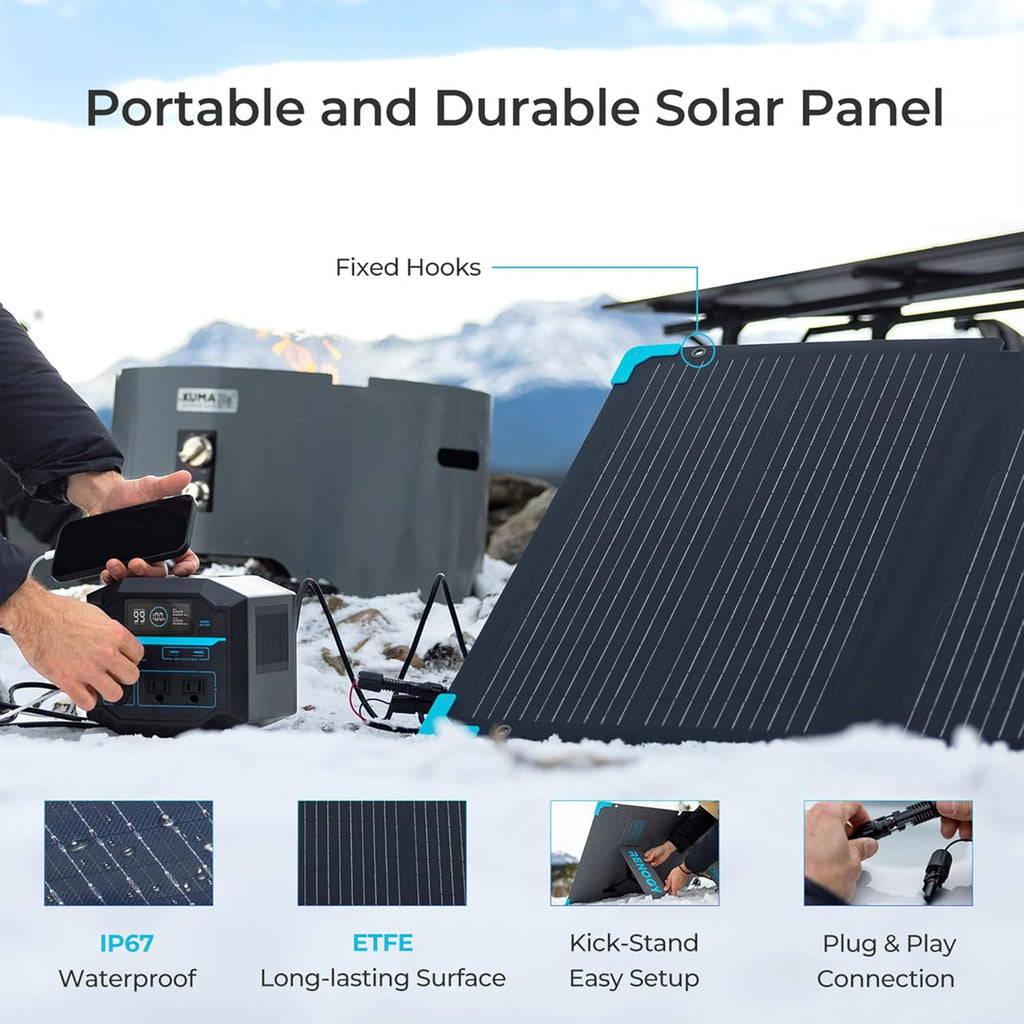 222Wh Portable Lithium Power Station with AC Outlets H3932