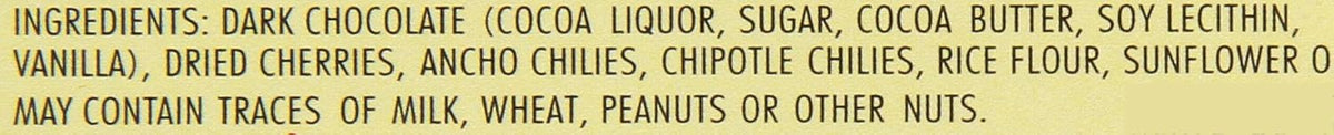 Dark Chocolate Chilies Cherries 3.2 Ounce Pack of 12 E467856