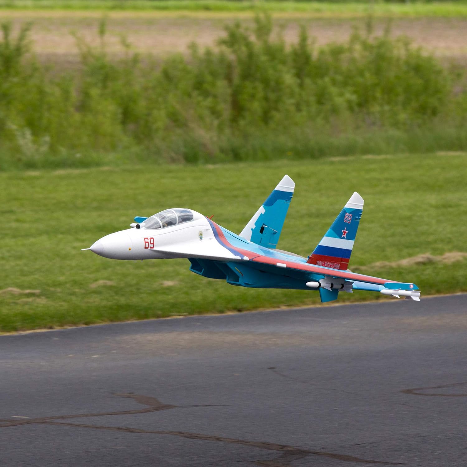 RC Airplane SU-30 Twin 70mm EDF BNF Basic 1100mm S92625