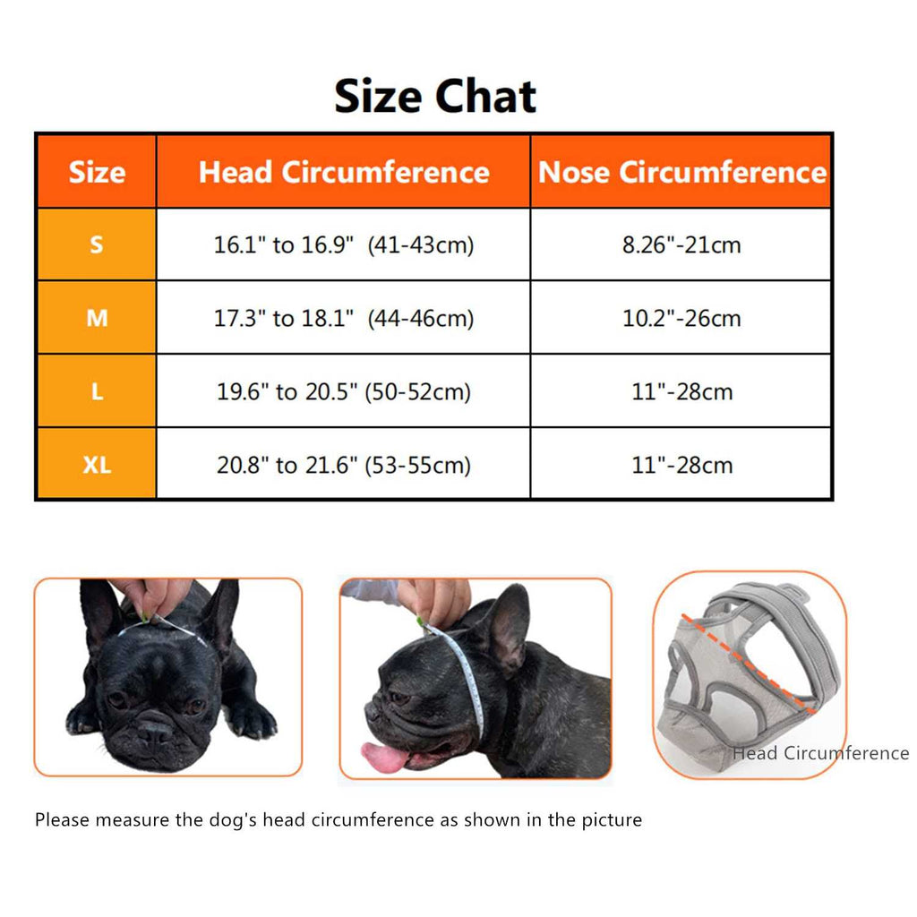 Adjustable Breathable Mesh Dog Muzzle C8345