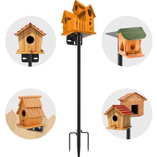 2 Pack 80 Inch Adjustable Bird Feeder Pole N173689