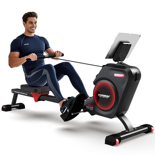 Magnetic Rowing Machine with Bluetooth, 350 LB Weight Capacity F89957