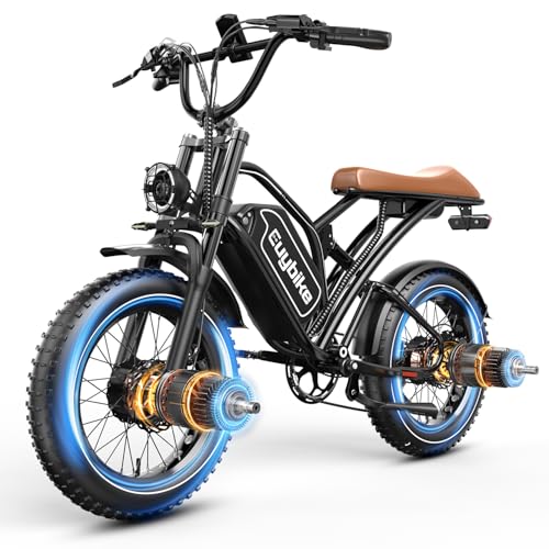 2000W Electric Bike with 48V Battery 20"x4.0" Fat Tires Q540643