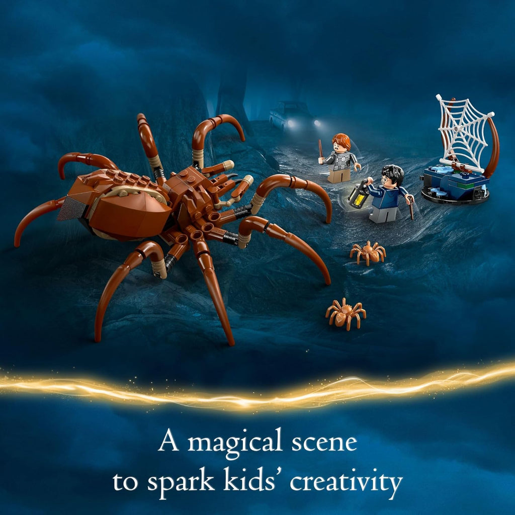 LEGO Harry Potter Aragog in The Forbidden Forest Spider Toy Playset with 2 Minifigures E24890