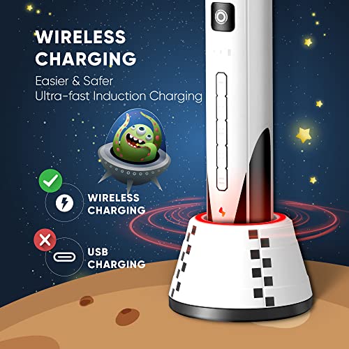 Sonic Rechargeable Electric Toothbrush with 5 Modes, 3 Brush Heads U85712