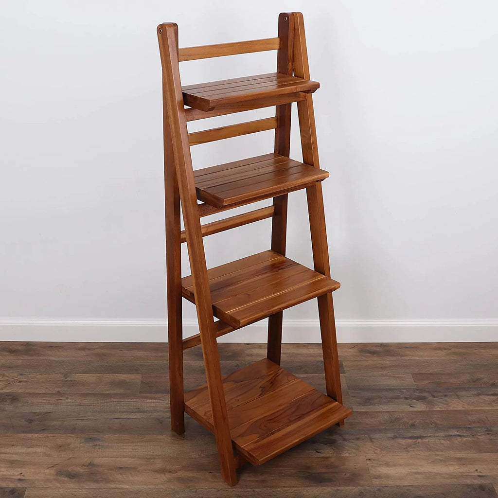 Teak Ladder Bookshelf K872