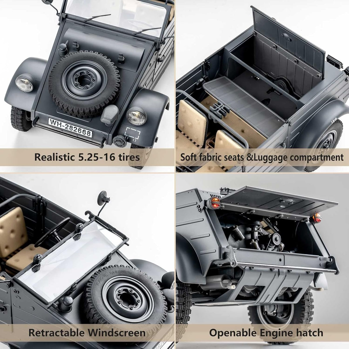 1/12 Kubelwagen Type 82 RC Rock Crawler U496