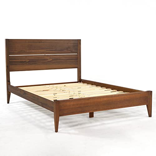 Queen Size Solid Wood Platform Bed A6684