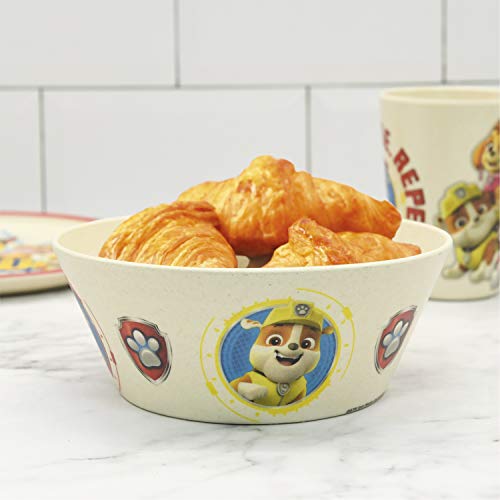3 Piece Melamine Bamboo Kids Dinnerware Set C21680