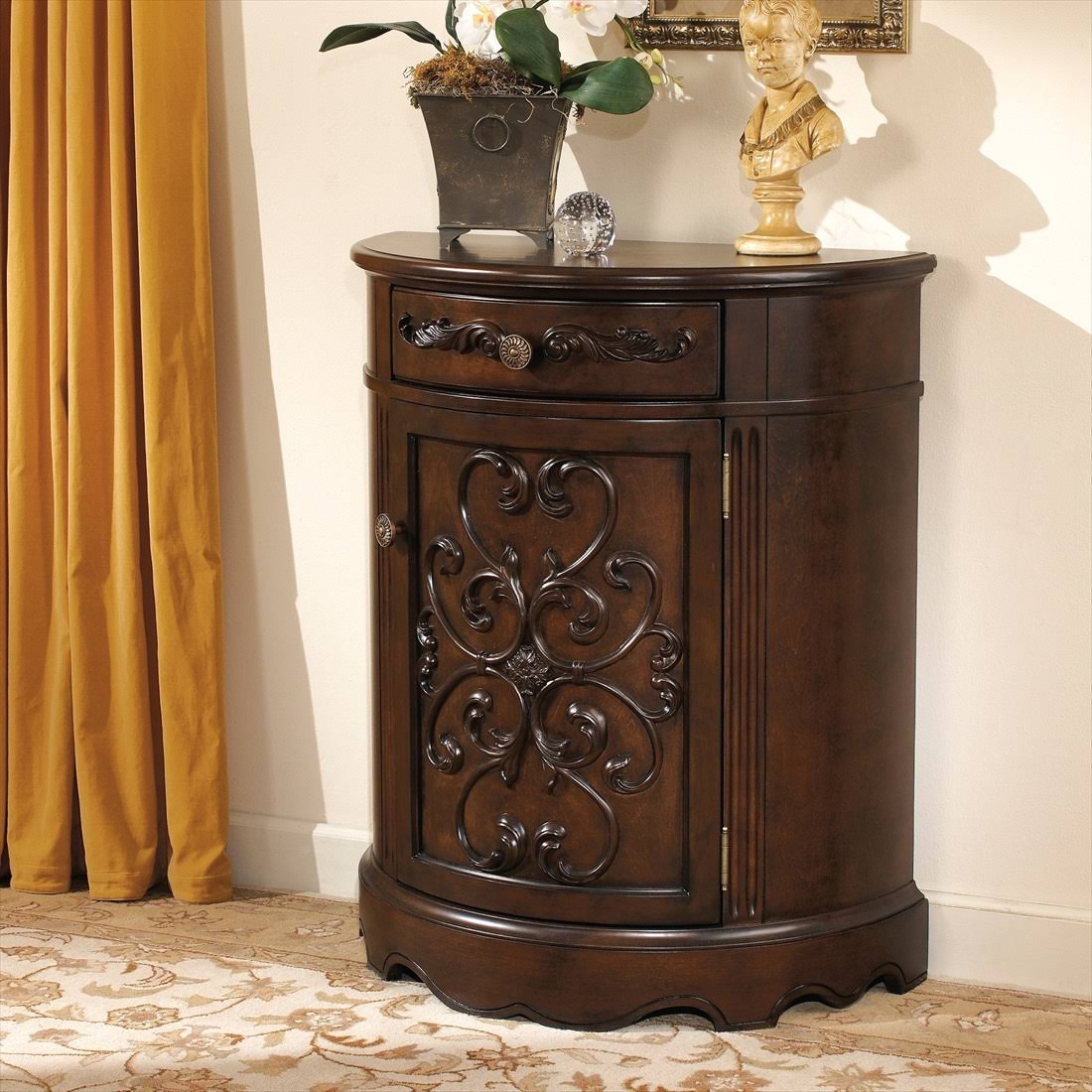 Dark Brown Accent Cabinet S891459