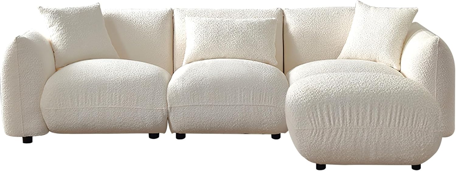 Beige Sectional Sofa with Moveable Ottoman K227653