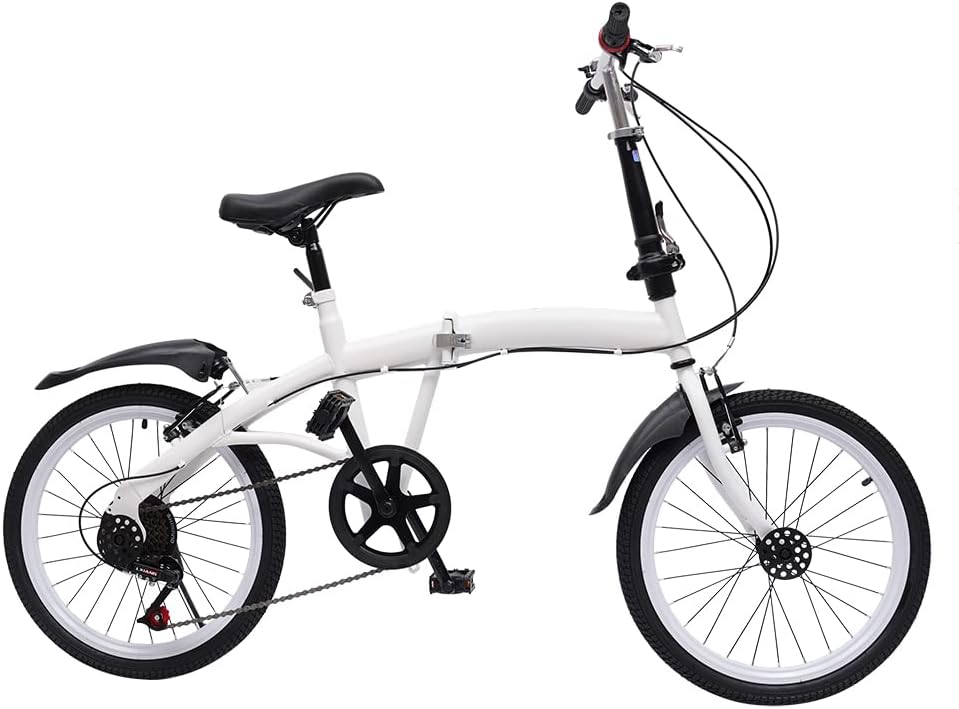 20" 7 Speed Folding Bike Carbon Steel K354347