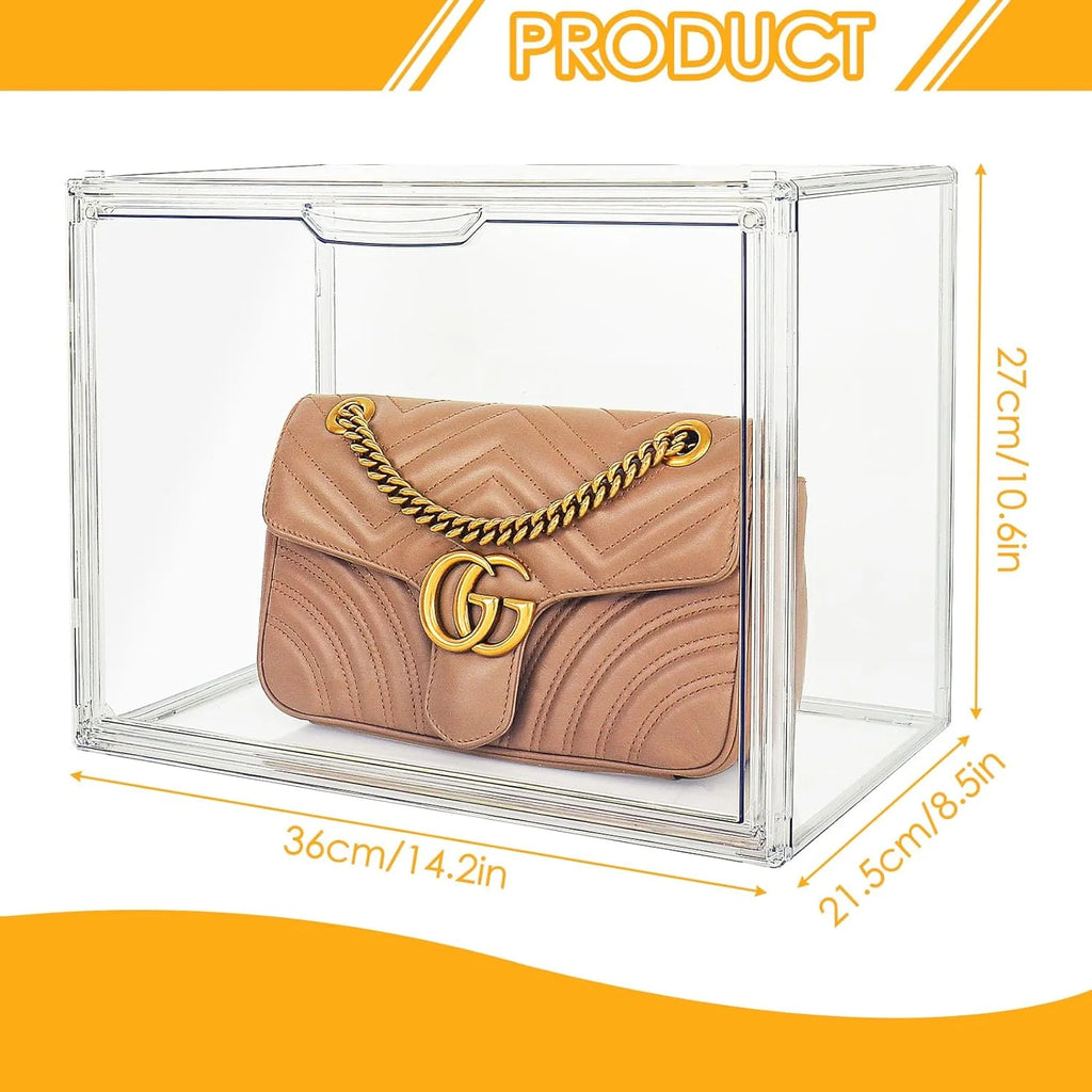 6Pack Clear Acrylic Storage Box with Magnetic Door P69568