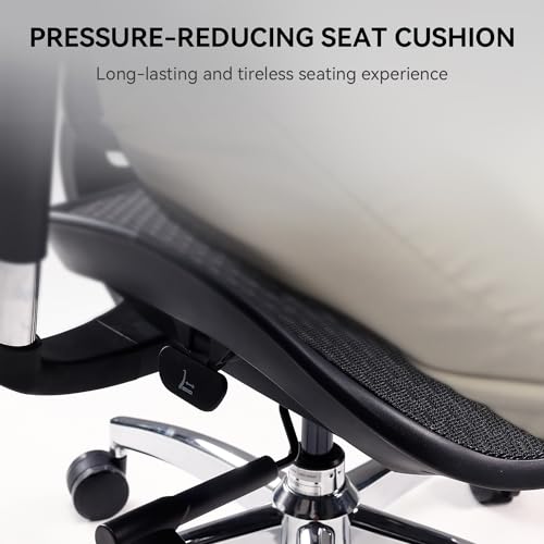 White Italian Velvet Mesh Ergonomic Office Chair D790