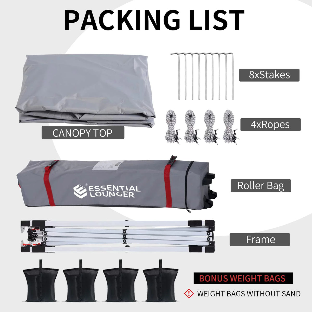 Grey 10x10ft Pop Up Outdoor Canopy Tent with Wheeled Carrying Bag I313004