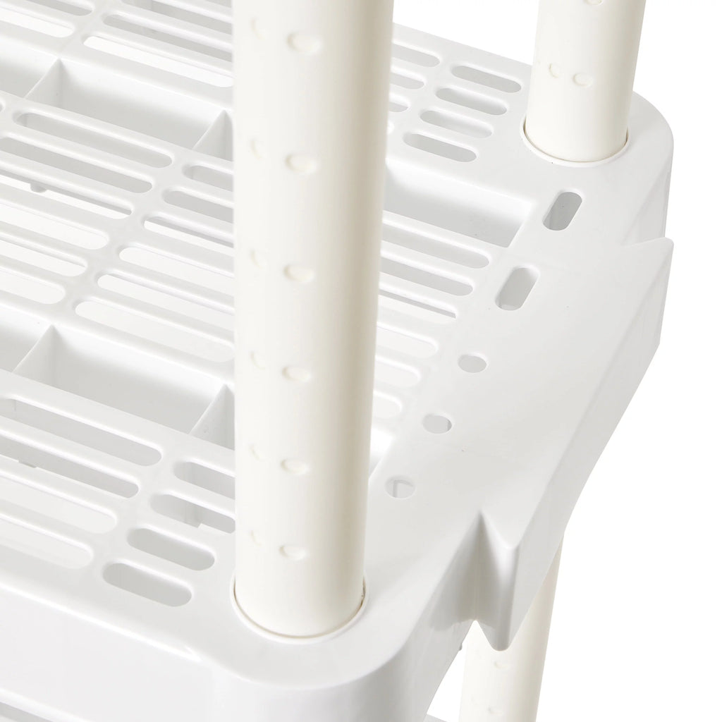 White 4 Shelf Adjustable Height Storage Unit (2 Pack) N86692