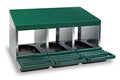 3 Compartment Roll Out Nesting Box for Chickens with Lid Cover E665