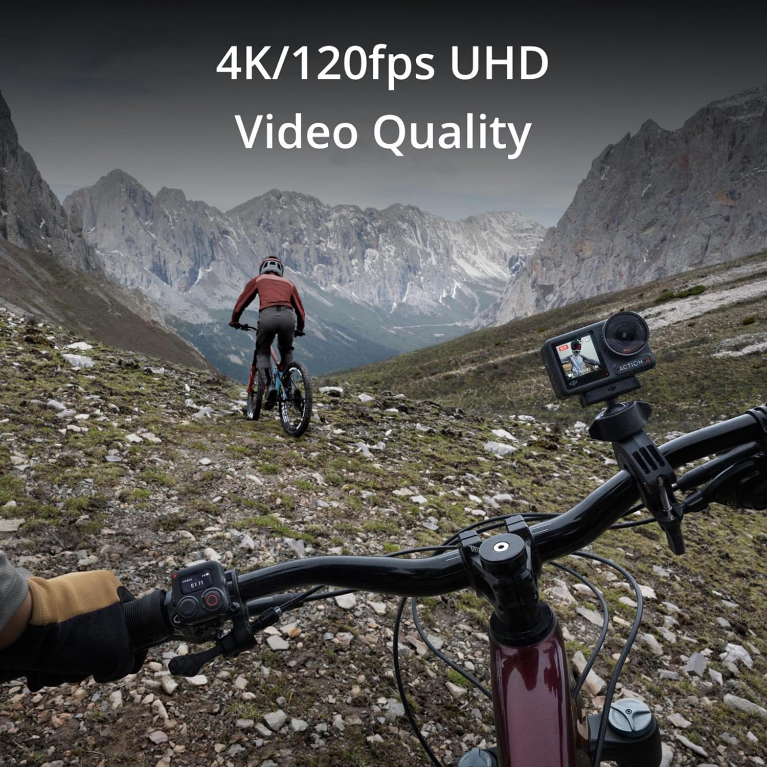 4K Waterproof Action Camera Bundle with 64GB Memory Card, Protective Case, and Accessory Kit I9079