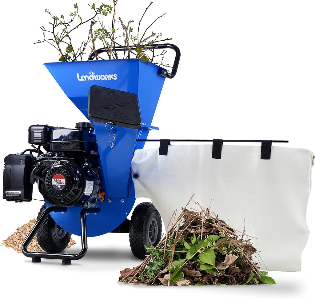 7HP 212CC Gas Wood Chipper Shredder Mulcher B521818