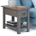 Solid Acacia Wood Narrow Side Table P6161