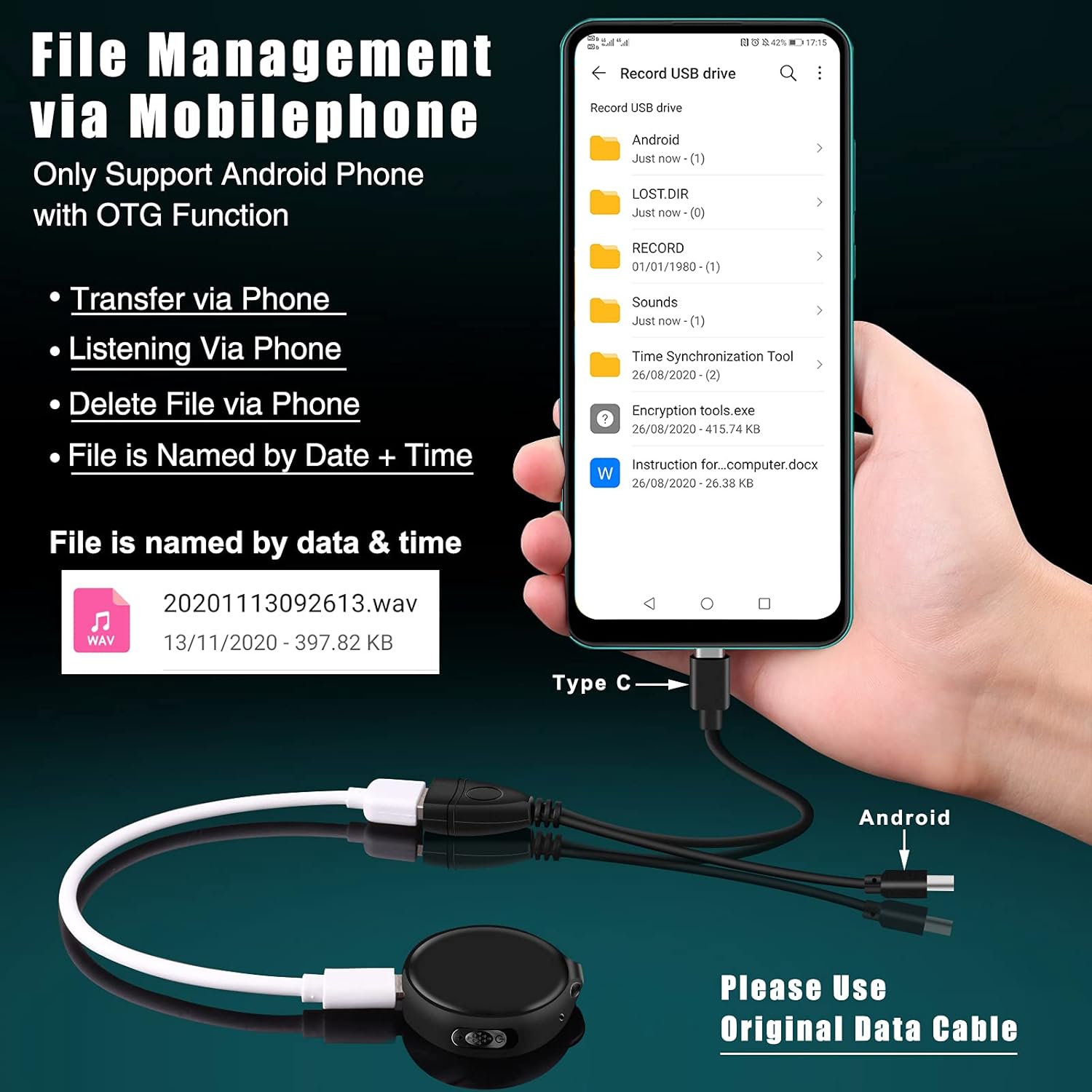 16GB Pack of 2 Slim Digital Voice Recorder J9104