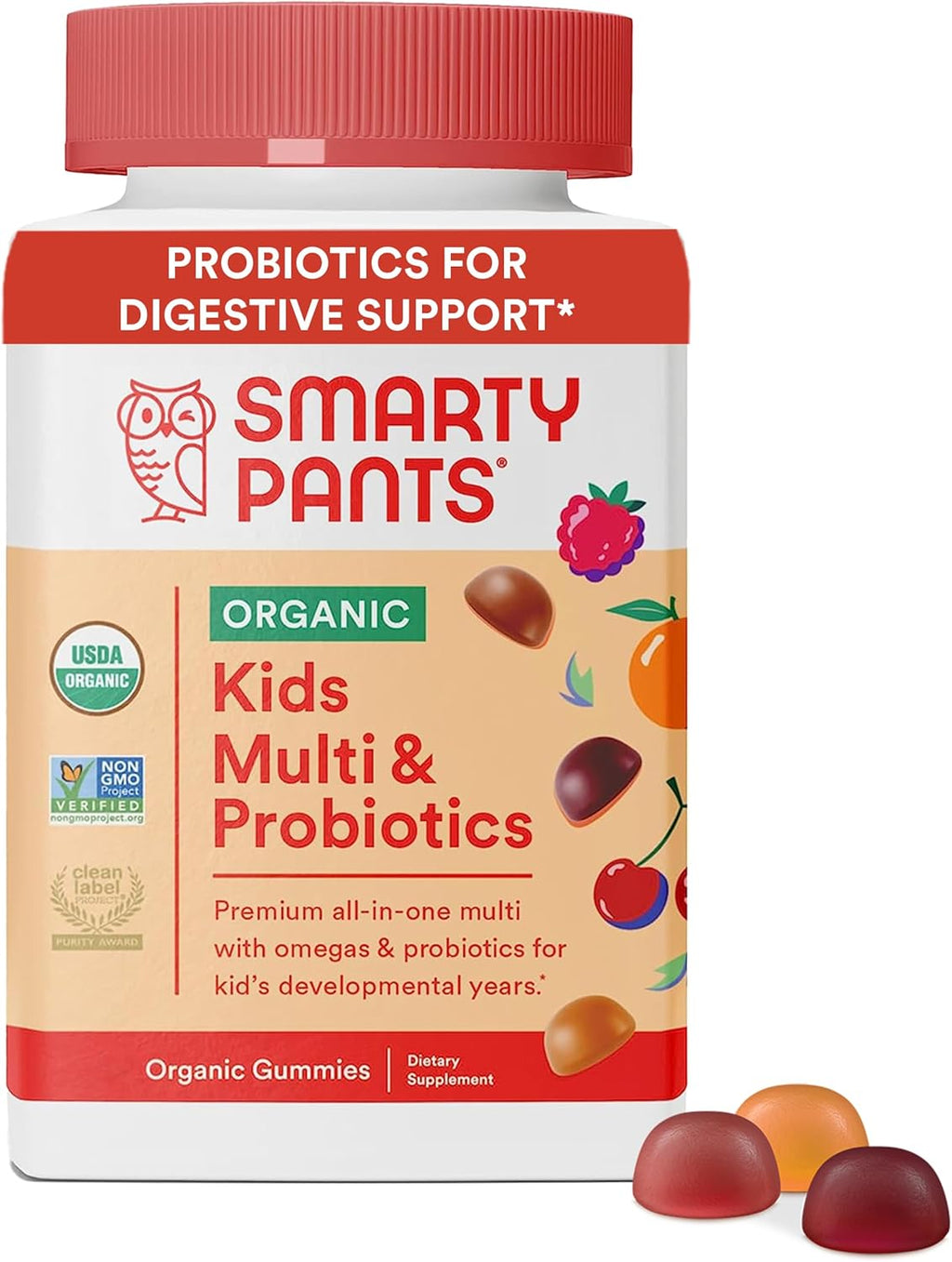 Organic Kids Multivitamin Gummies with Probiotics, Omega 3, Vitamin D3, C, B12 & Women's Multivitamin Gummies with Omega 3 Fish Oil, Methylfolate, CoQ10 F994303