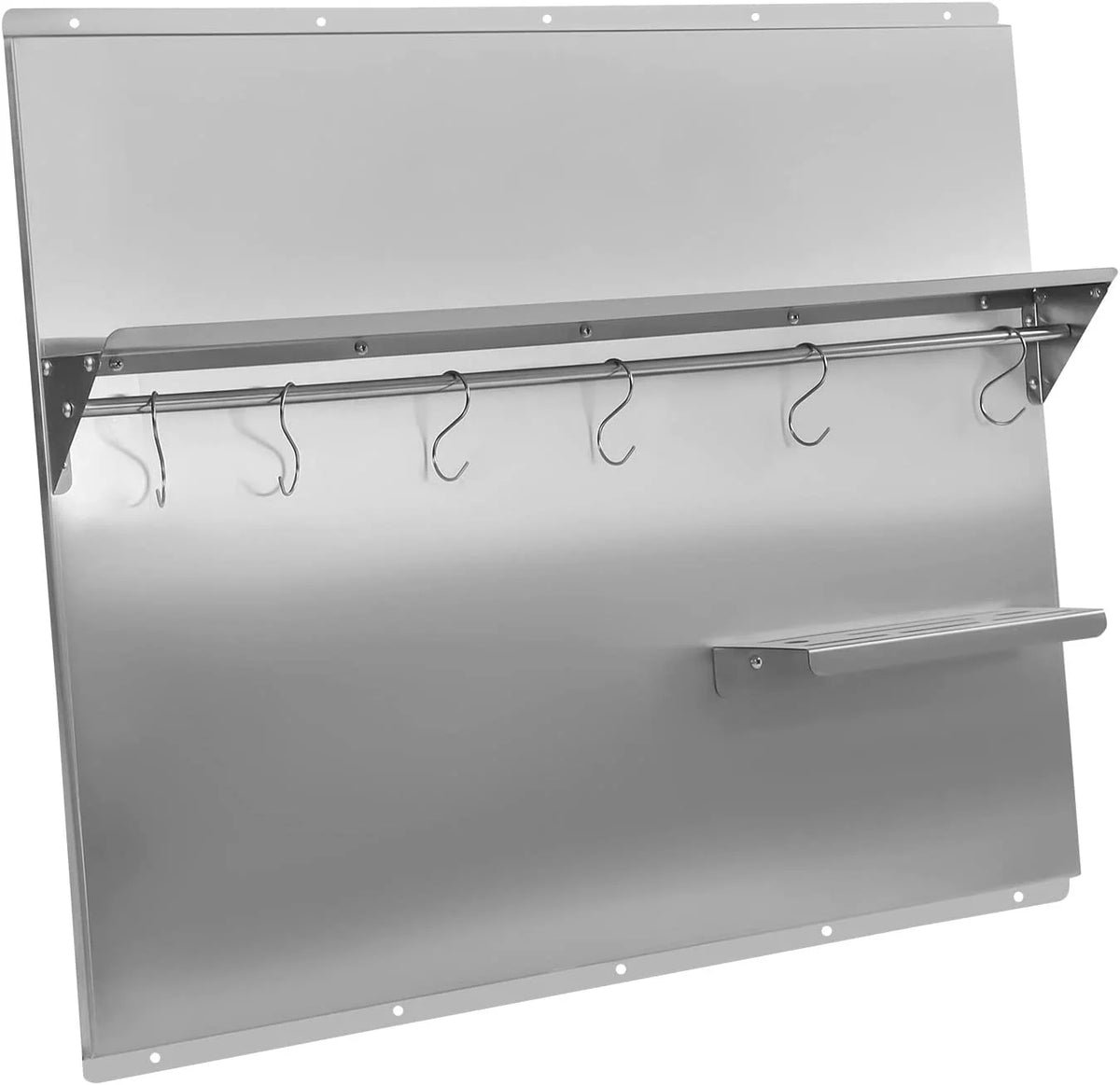 Stainless Steel Backsplash with Shelf (36x 29.5 Inch) B557916